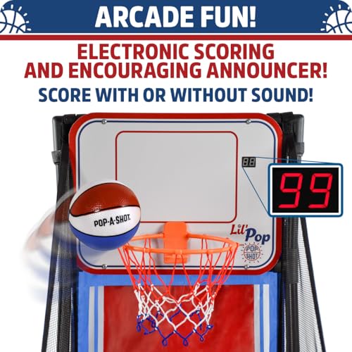 Kids Electronic Arcade Basketball Hoop | Lil’ Pop Plus for Ages 3+