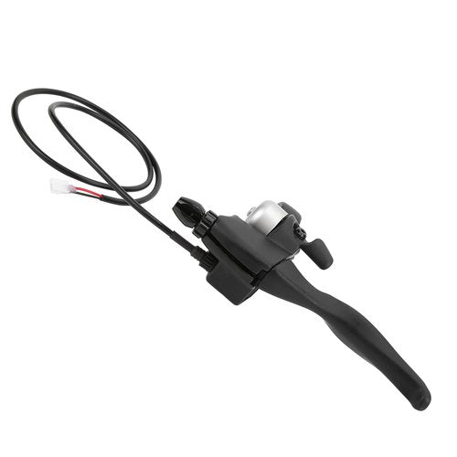 Yosoo Electric Scooter Brake Handle Levers, 8.5in Scooter Handlebar Brake Replacement with Bell, Waterproof Aluminum Alloy Scooter Handlebar Brake Level Electronic Brake Lever Set