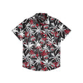 Ohio State Buckeyes Floral Black Button-Up Shirt - NCAA College Fan Apparel XL