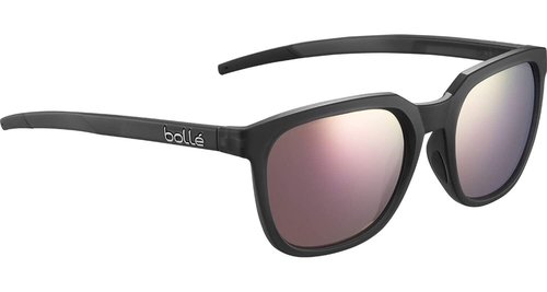 bollé BS017004 Talent Sunglasses, Black Crystal Matte - HD Polarized Brown Pink, Small