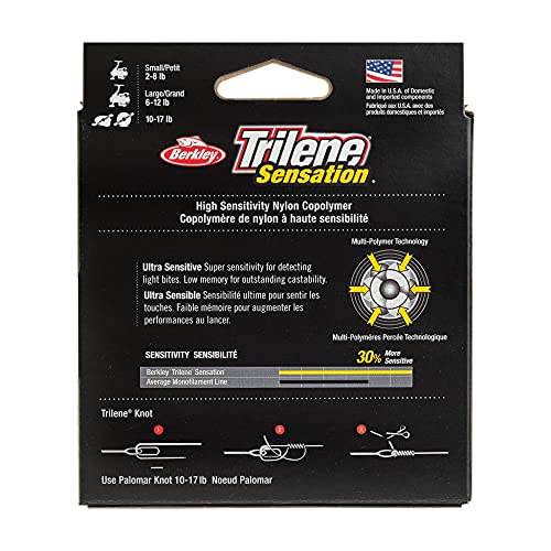 Berkley Trilene Sensation 4 lb Monofilament Fishing Line - Blaze Orange, 330 yd