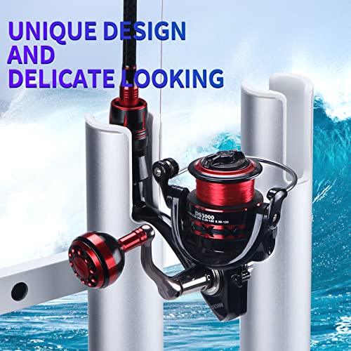 Marinebaby Aluminum Fishing Rod Holder 3/4 Link Tube Pack of 2 - Silver for Boats & Yachts