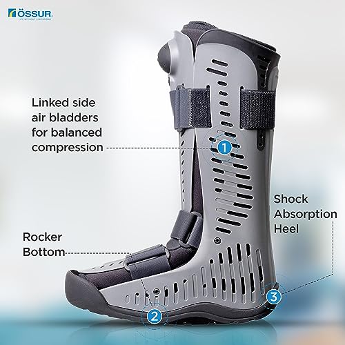 High Top Large Rebound Air Walker Boot for Broken Foot & Sprained Ankle - Supports & Compression