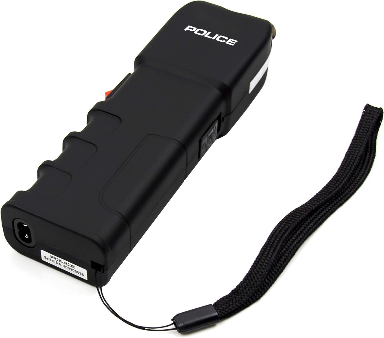 POLICE Stun Gun 928 - High Voltage Rechargeable Self Defense Tool with LED Flashlight - Compact & Heavy Duty - Black