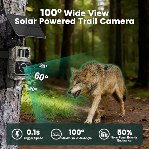 MAXDONE 2-Pack Solar Trail Camera 4K WiFi Night Vision GameCam PH960W