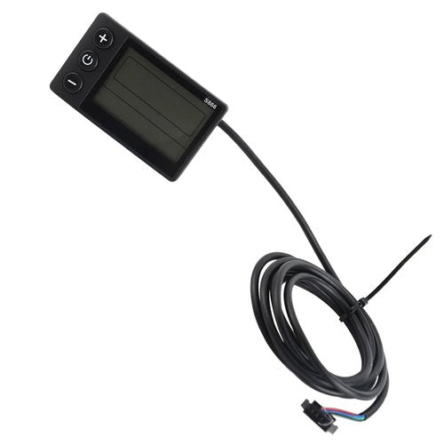 Electric LCD Display, S866 Cycle Computer 24V 36V 48V Electric Scooter Control Panel with Plug for Electric LCD Display Display
