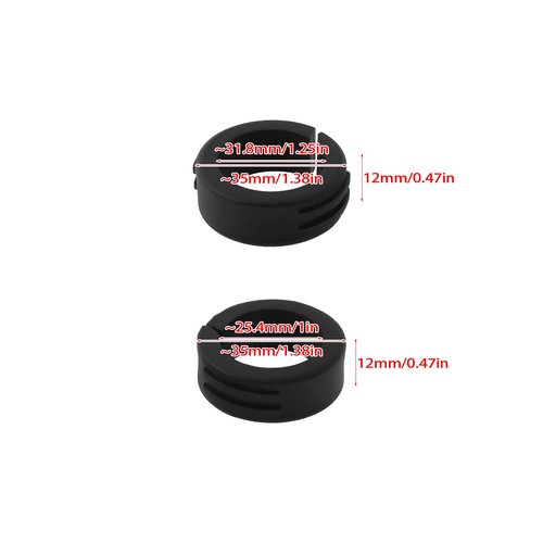 LT Easiyl 8X Out Front Mount Gasket Bicycle Handlebar Washer Ring 35 to 31.8mm/35 to 25.4mm Compatible with iGPSPORT GPS Edge Explore XOSS G/G+ Bike
