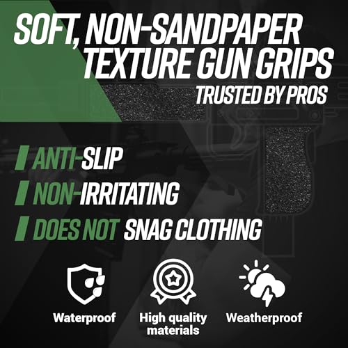 Dragon Grips Rubber Grip Tape 4x12 Inches - Tactical Firearm & Weapon Grip Tape - Pack of 1
