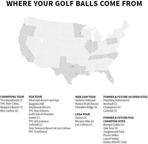 LostGolfBalls e6 Golf Balls - Mint Condition AAAAA Quality Recycled Balls | Best Value White Golf Balls