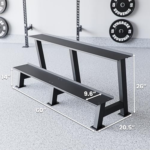 Kettlebell Rack - 2 Tier Home Gym Storage for Kettlebells
