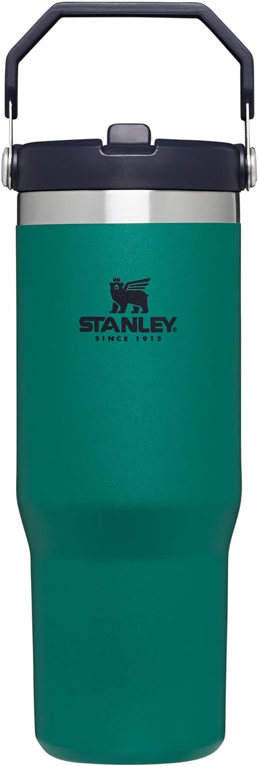 Stanley IceFlow Stainless Steel Tumbler - 30 Oz Vacuum Insulated Water Bottle | Leak-Resistant Flip Straw, Tidepool