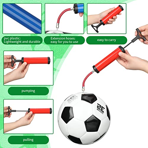Ball Pump for Sports Balls with Needles Nozzles - 60 Pack - Portable Manual Inflator