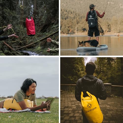 Waterproof Dry Bag with Zippered Pocket - 5L Kayaking Boating Fishing Gear