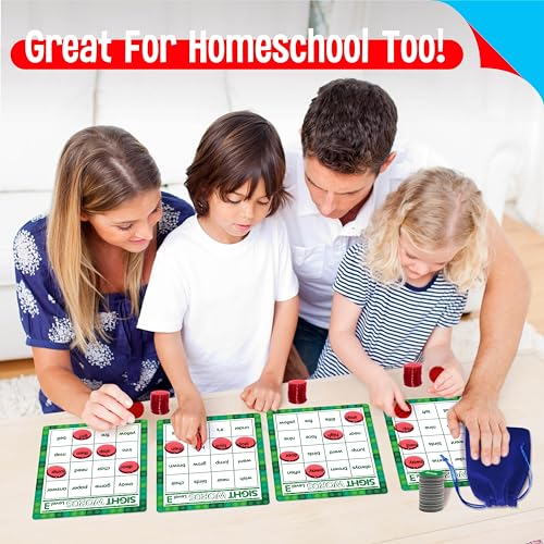 Sight Word Bingo Game Level 3-4 with 120 Words for Kids Learning to Read