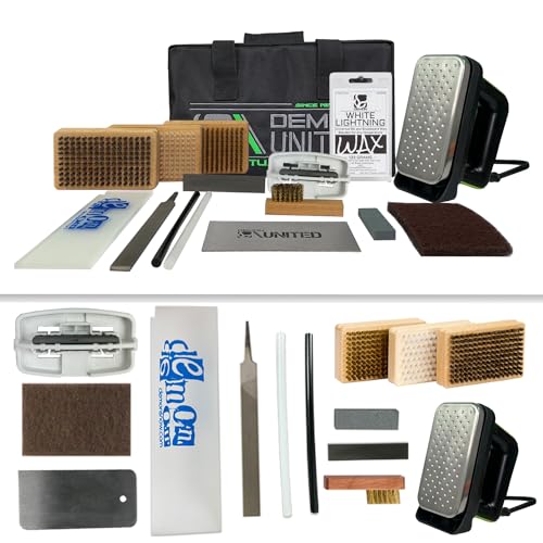 Ski & Snowboard Tuning Kit with Wax, Brush, Iron & Tools - Made in USA