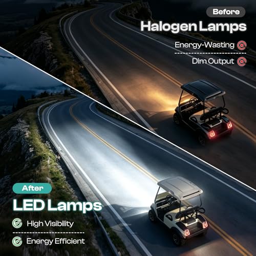 Golf Cart LED Light Kit for Club Car DS 1993-Up Headlights & Taillights - Factory Style