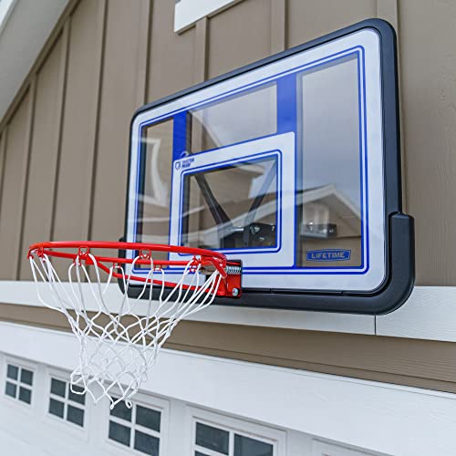 Lifetime 73650 44 Inch Shatterproof Backboard & Rim Combo Kit - Wall & Pole Mount