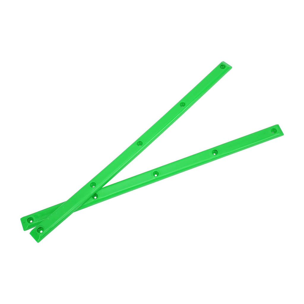 VBESTLIFE 2Pcs Skateboard Rails Protector Wear-Resistant Flexible Ribs Bones Board Rails with Mount Screws(Green) Cycling