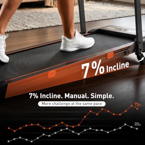 Cybergoing T16 Treadmill Home Use Black - Powered by Bosch, 7% Incline, 0.6-7.6 MPH