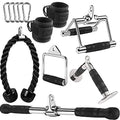 WNOEY Cable Machine Attachments Set for Home Gym - Lat Pulldown & Tricep Ropes