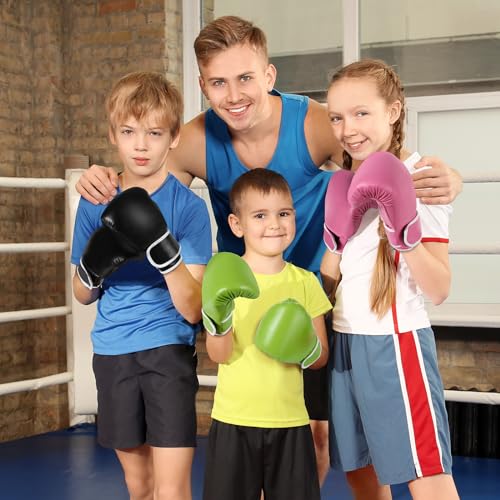 Kids Boxing Gloves for Boys Girls Youth Age 5-12 Pink No Pattern