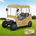 10L0L Khaki Waterproof 2-Passenger Golf Cart Enclosure for EZGO & Club Car