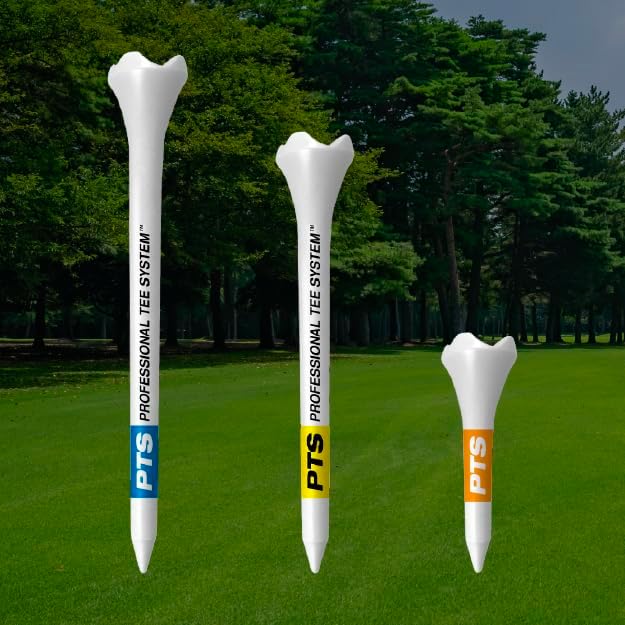 PrideSports PTS Plastic Golf Tees - 30 Count, 1.5 Inch | Top-Rated Plastic Tee for Irons & Woods