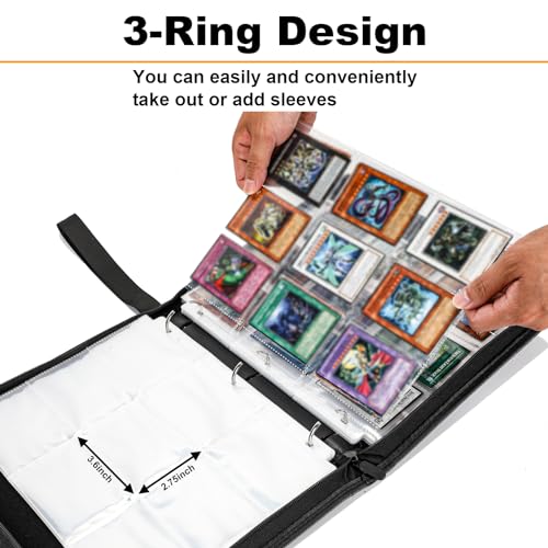 Trading Card Binder with 990 Sleeves - Compatible with Lorcana, MTG & TCG - Bella Lore-990