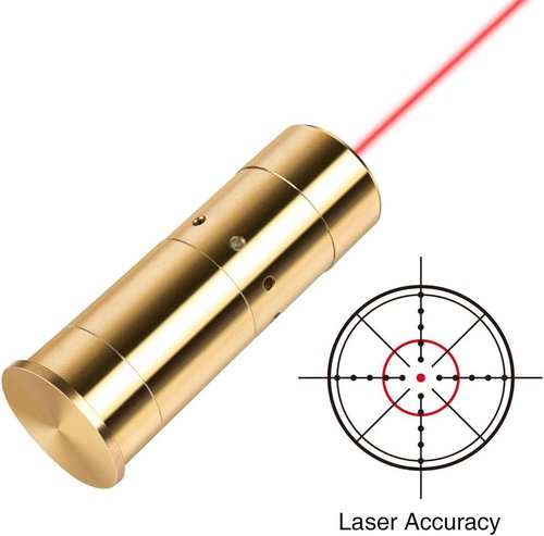 MidTen Bore Sight Laser - .45 ACP & 20-Gauge Red Dot Boresighter with Extra Batteries