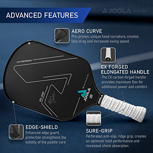 JOOLA Ben Johns Hyperion CFS Pickleball Paddle - Official Signature Elongated Handle, High Spin & Grit - Original