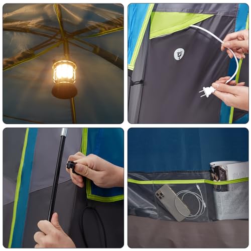 Camel Crown Ink-Blue 6-Person Waterproof Camping Tent - Easy Setup Backpacking Shelter
