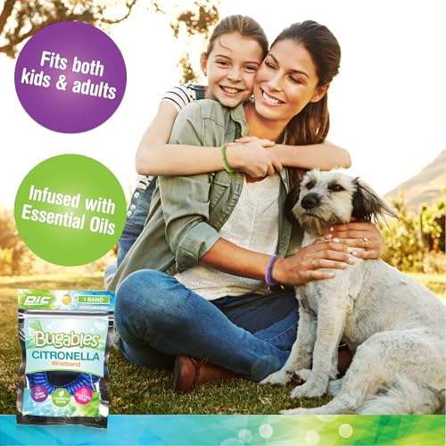 24 Pack Citronella Insect Repellent Wristbands - Resealable & Reusable