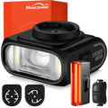 MagicShine Hori 900 & SEEMEE 50 V2.0 Bike Light Set with Wireless Remote, Waterproof Front & Rear Lights for Night Riding