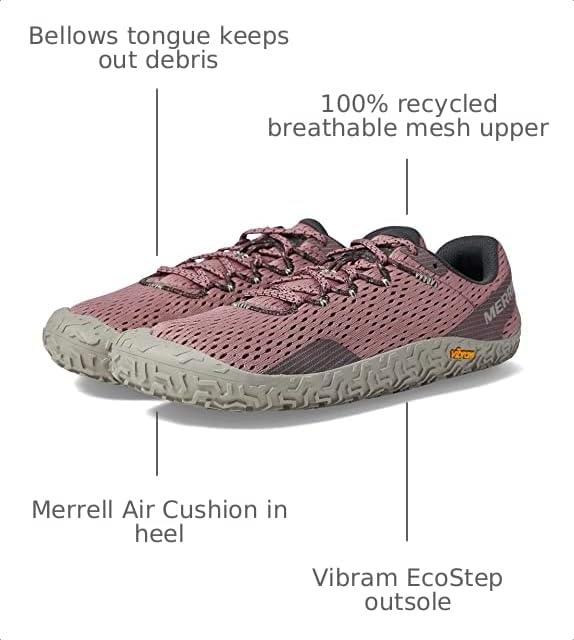 Merrell Women's Trail Glove 7.5 Sneakers - Burlwood | Minimalist Barefoot Running Shoes