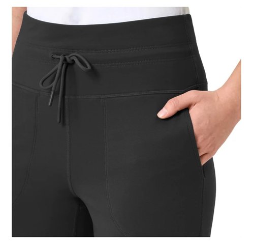 Mondetta Women's Stretch High Rise Straight Leg Active Pant (US, Alpha, Large, Regular, Regular, Black)