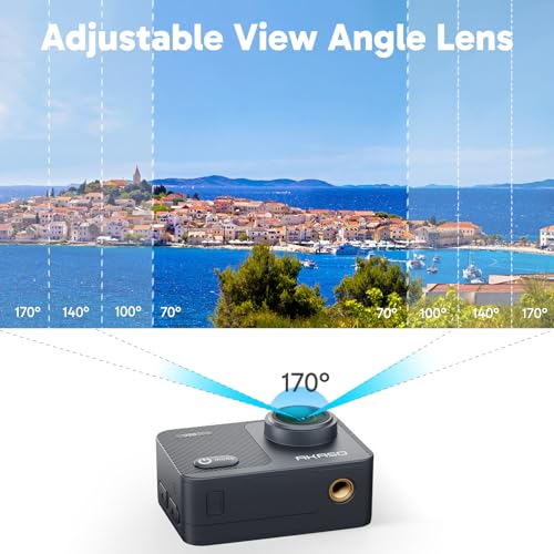 AKASO V50X Action Camera 4K/30fps Waterproof with Touch Screen & Accessories (No MicroSD)