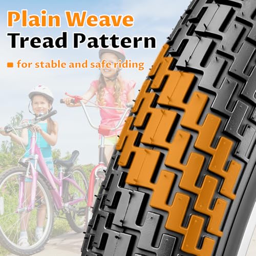 18X2.35 Bike Tire with Inner Tube - 2 Tires + 2 Tubes, 18 Inch Wide