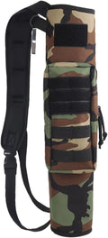 KRATARC Archery Back Arrow Quiver - Lightweight & Foldable Design with Molle System Pocket for Target Shooting & Hunting