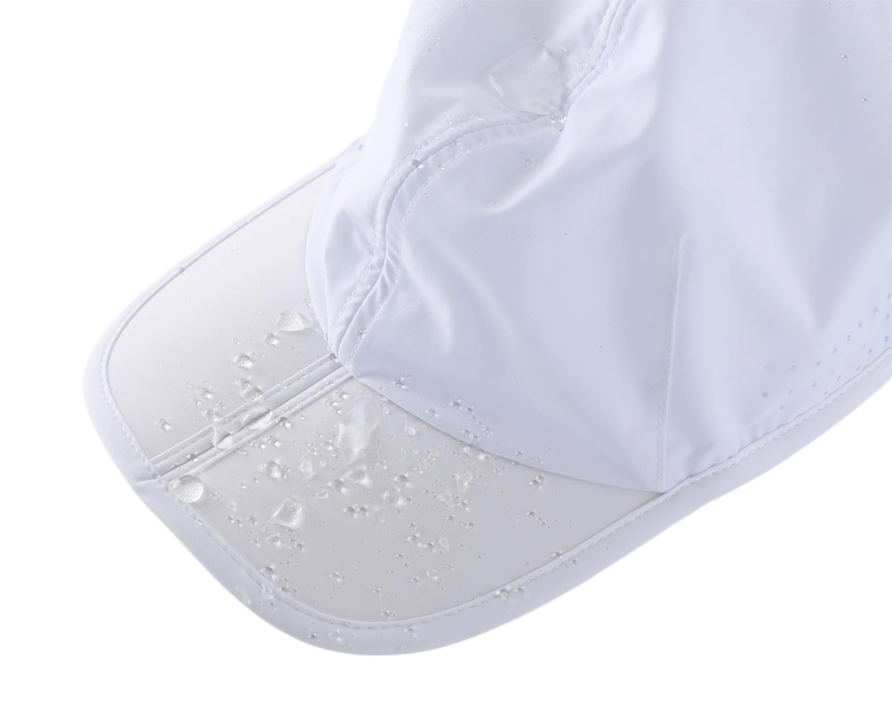Connectyle Reflective Folding Outdoor Sport Hat for Men Women Breathable Quick Dry Run Hat Lightweight UPF 50+ Sun Cap White
