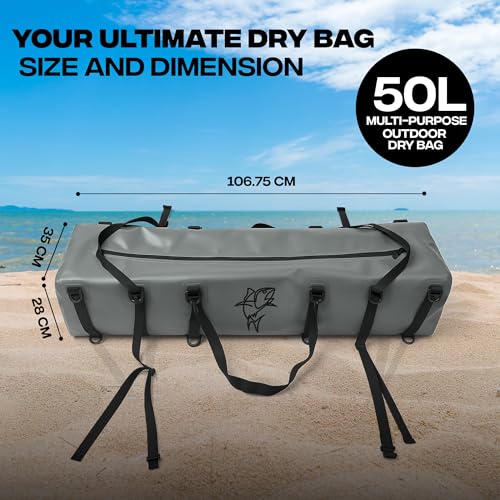 Extra Large Waterproof Duffel Bag - Heavy Duty Marine & Travel Gear - 42" Variation