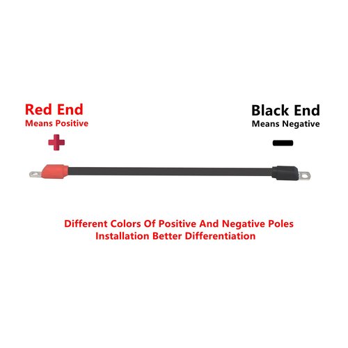 WLOOD Golf Cart Battery Cable Set for Club Car DS 1995-Up 48 Volt, 4 Gauge Welding Cable(Set of 5)