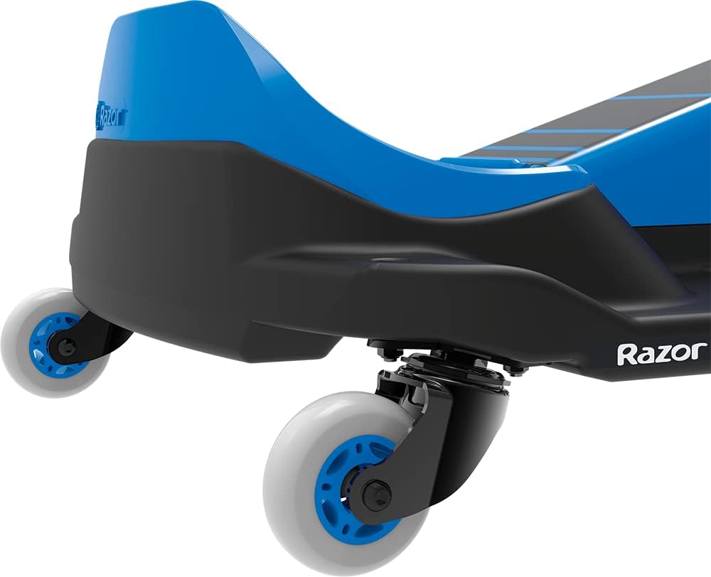 Razor Crazy Cart Shift Electric Go Kart for Kids 6+ | 12V Drifting System, High/Low Speed, Black/Blue