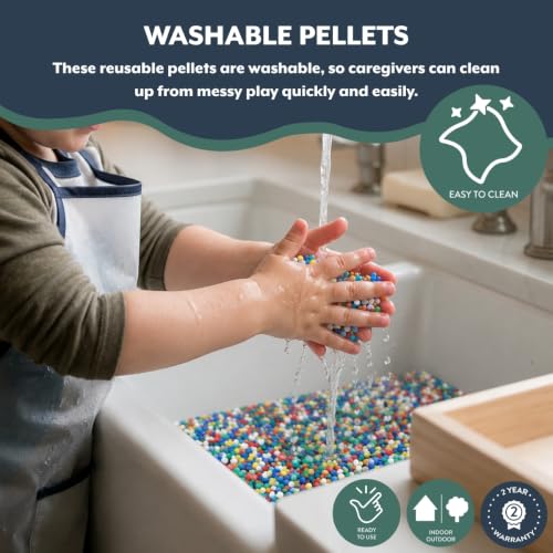 Children's Factory Kidfetti Water Table Filler Rainbow 10 lb Bag - Sensory Play