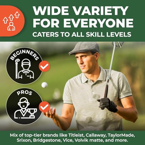 White 50-Pack Recycled Golf Balls for Titleist ProV1 & Pro V1X - Near Mint