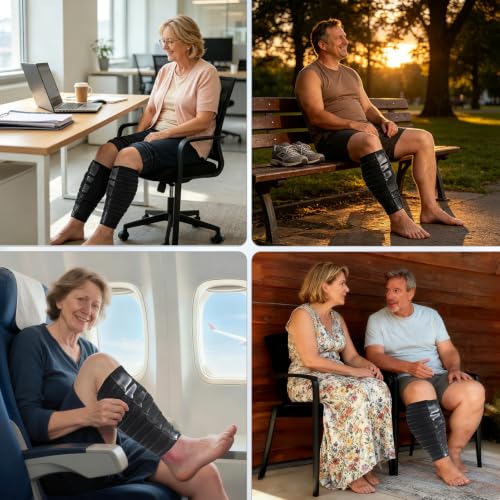 Calf Compression Wrap XX-Large - Adjustable Lymphedema Edema Swelling Relief, Breathable Anti-Slip Support