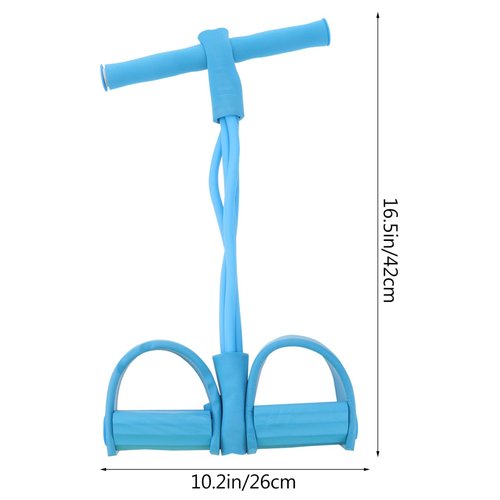 BCOATH Fitness Pulling Rope with TPR Handle 16.53X10.23X2.36In Sit-up Exercise Strap for Home Workout Yoga Stretching and Strength Training