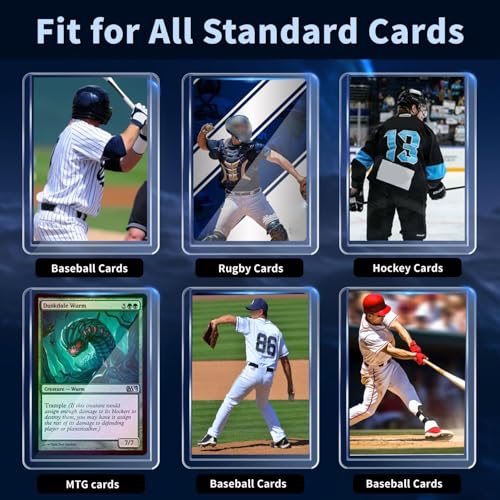 PJU 2000 Card Sleeves Set - 1000 Hard & 1000 Soft Plastic Sleeves for Sports Cards