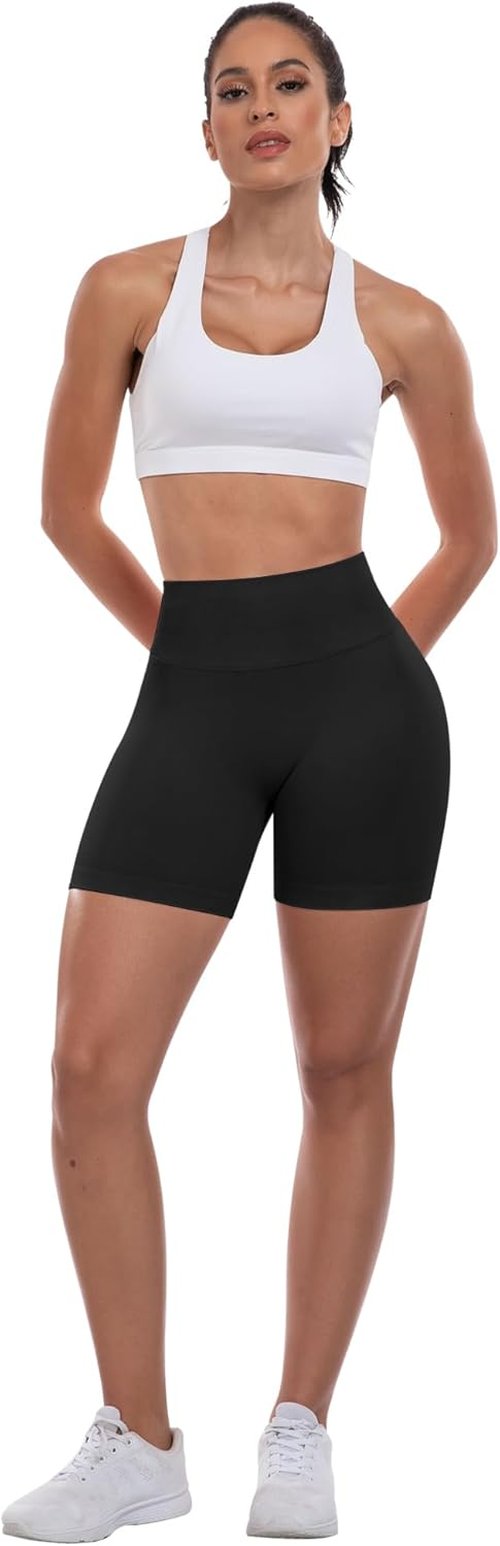 ATHVOTAR Women's High Waisted Gym Shorts - Seamless Butt Lifting Scrunch Design | Perfect for Workouts