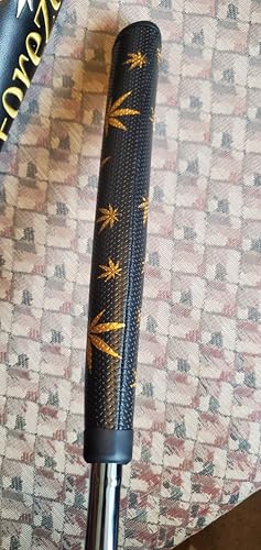 Midsize Non-Slip Golf Putter Grip with Green Leaf Design - Comfortable & Stylish