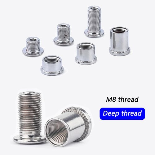 LHMYTREE 6PCS Single/Double and Triple Chainring Bolts Screws Disc Crankset Nuts Chainwheel，Steel Material,Suitable for Mountain Bikes.Total 18 PCS